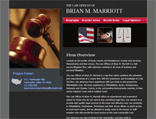 Tablet Screenshot of marriottlawoffices.com